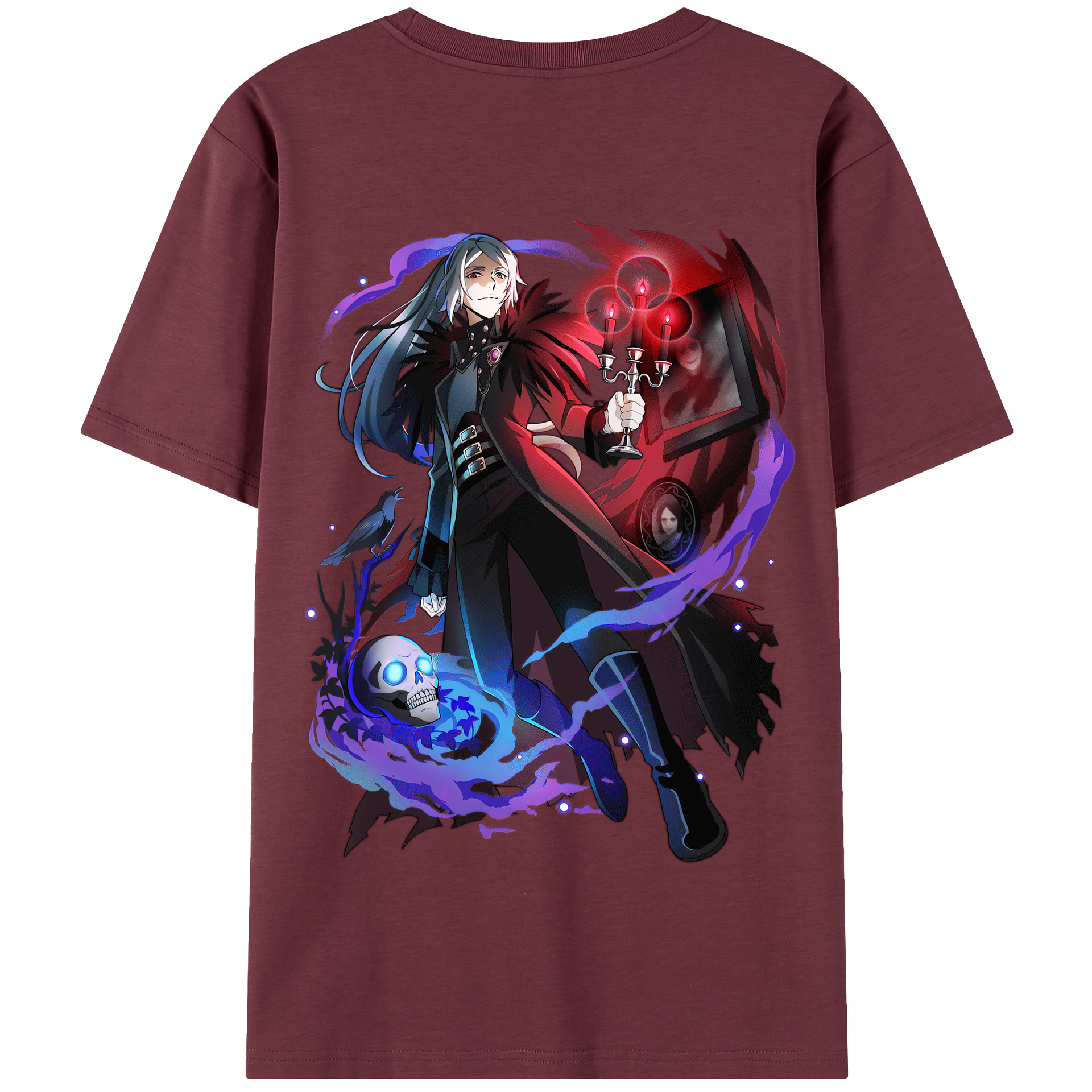 （画像用） 文豪ストレイドッグス Bungo Stray Dogs 綿100％半袖Tシャツ（背面プリント）